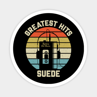 Greatest Hits Suede Magnet